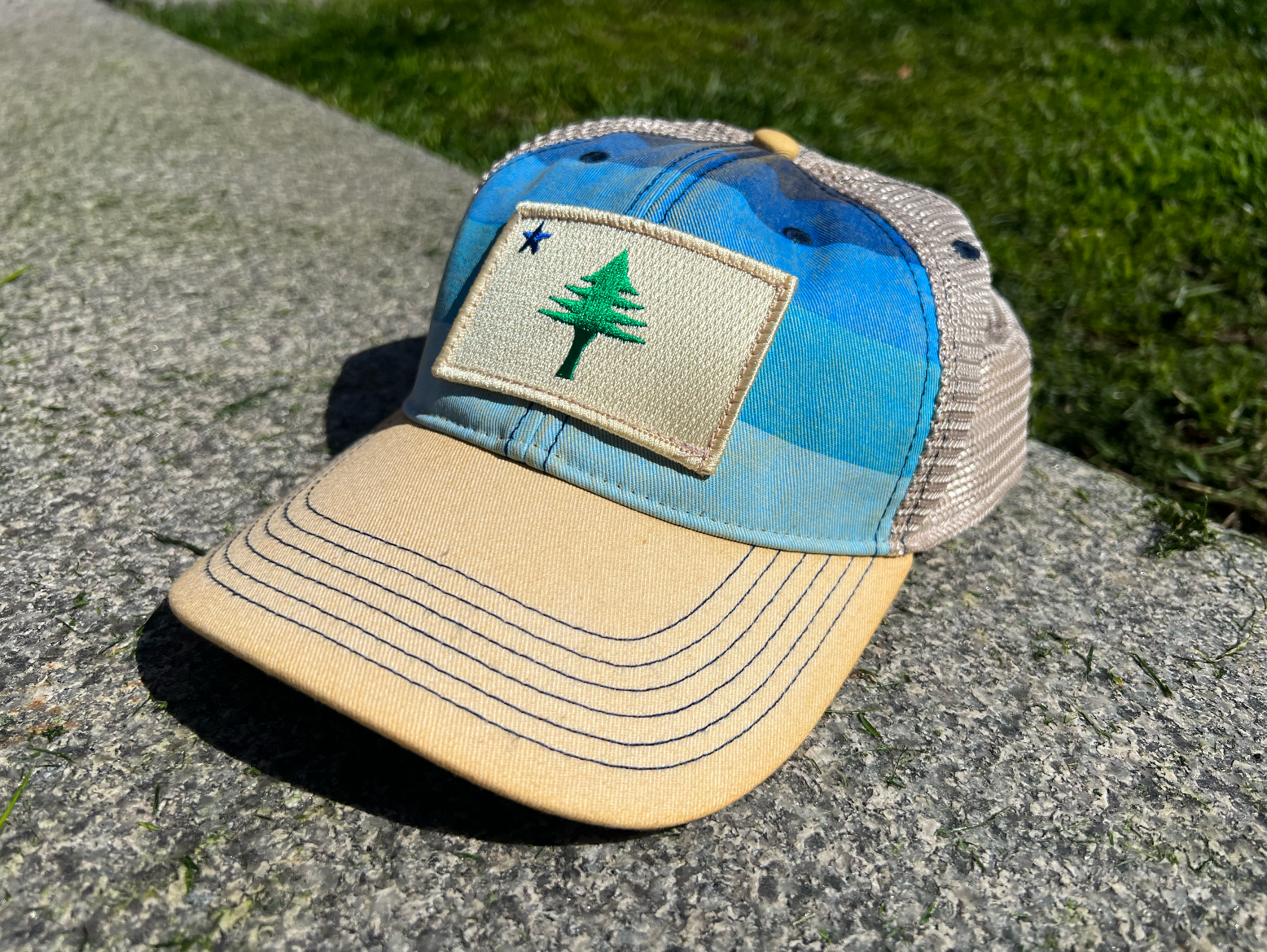 Original Maine Flag Flat Hat