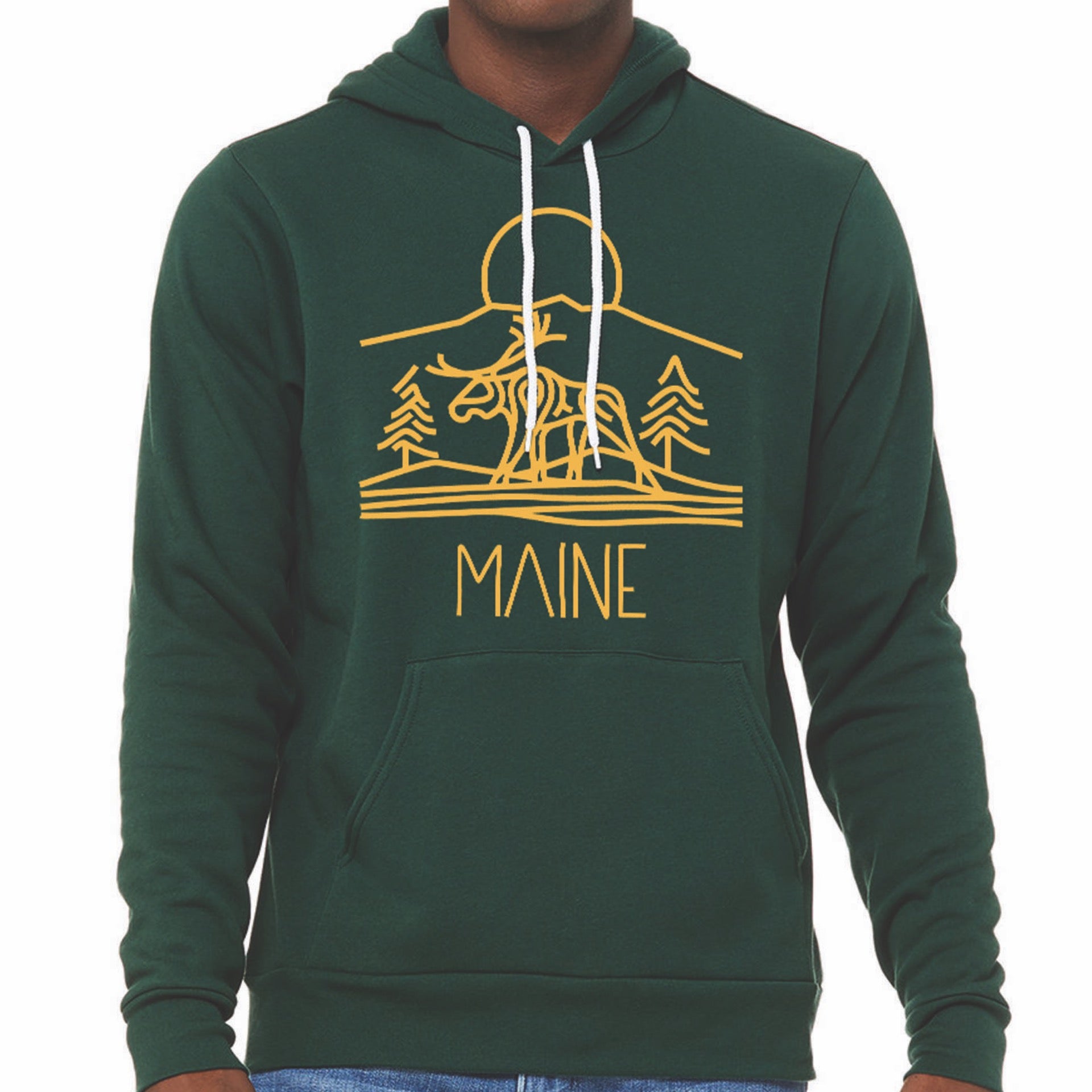 Sunset Moose Hoodie | The Maine Souvenir Shop LLC